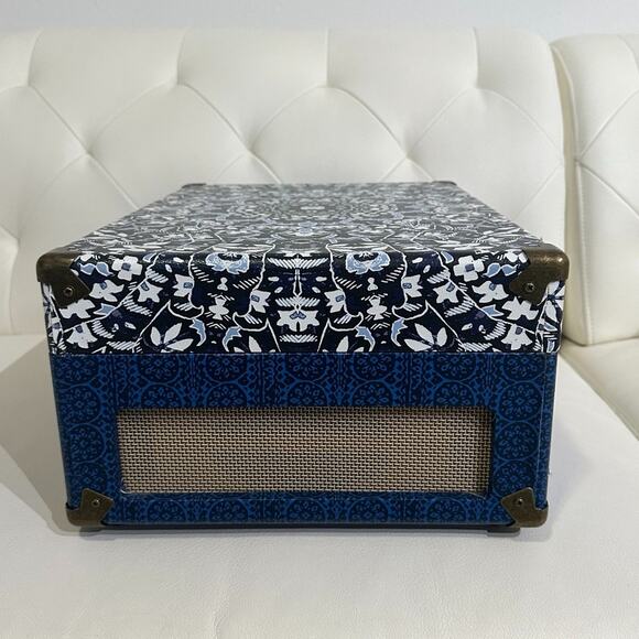 Crosley Radio Kaleidoscope Print Blue & White Record Player - Picture 8 of 12